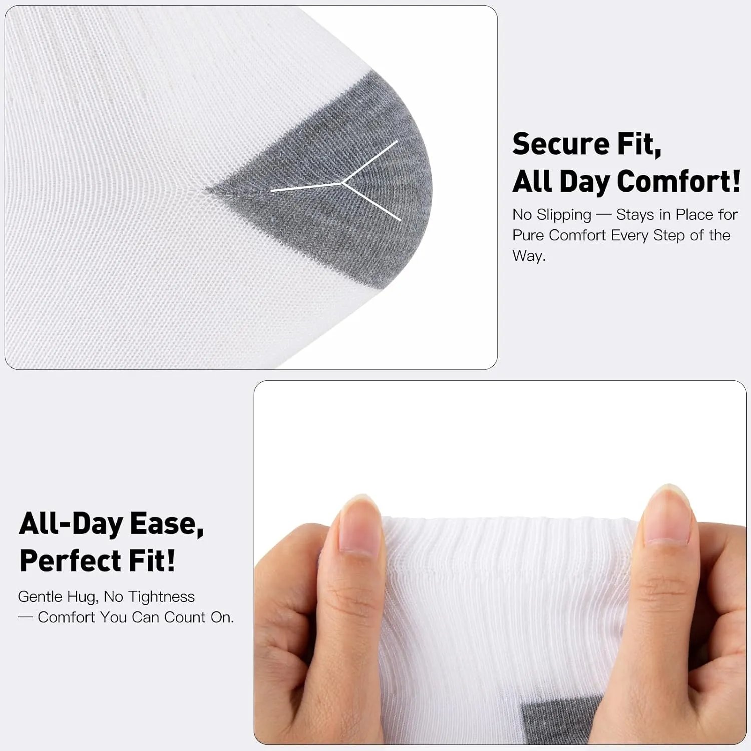 20 Pairs Ankle Socks For Men/Women - Breathable Mens Socks Size 10-13 Mini Crew Quarter Sock Value Pack in Bulk