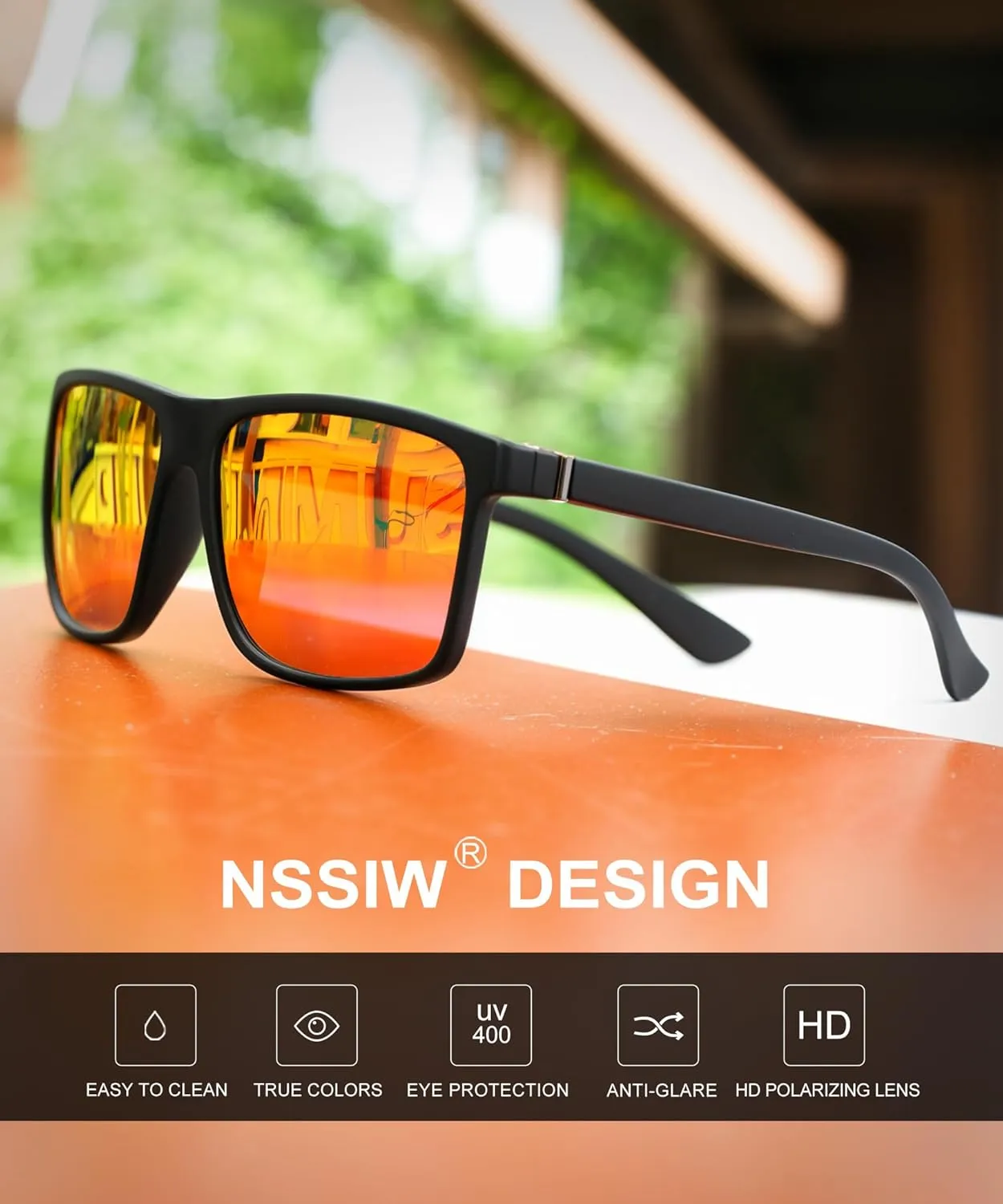 NSSIW Sunglasses Men Polarized Mens-Sunglasses: Classic Sun Glasses with UV400 Protection for Driving Fishing Golf 3 Packs