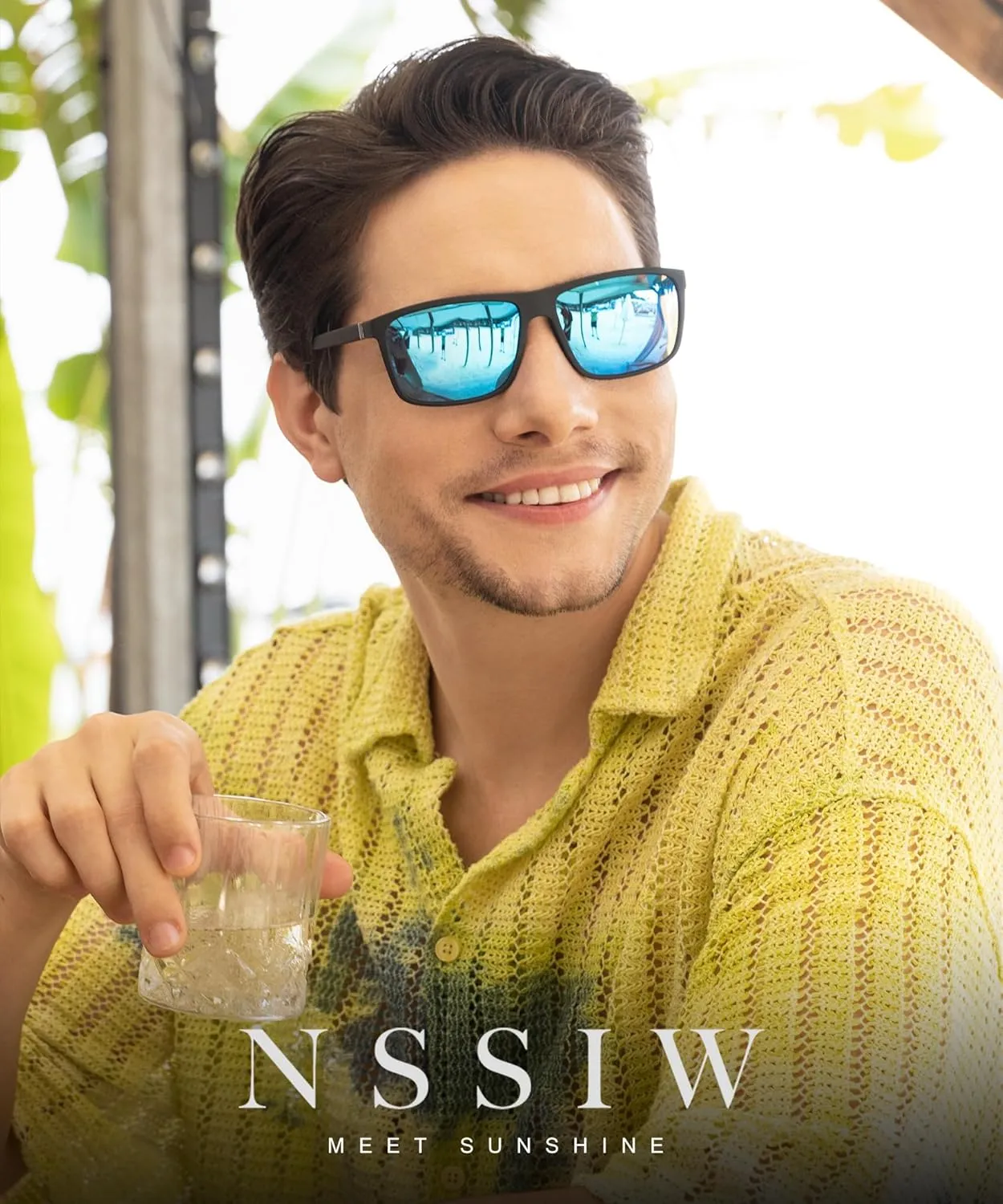 NSSIW Sunglasses Men Polarized Mens-Sunglasses: Classic Sun Glasses with UV400 Protection for Driving Fishing Golf 3 Packs