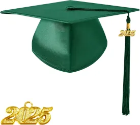 Preschool and Kindergarten Shiny Graduation Cap with 2025 Tassel Charm Rich in Color